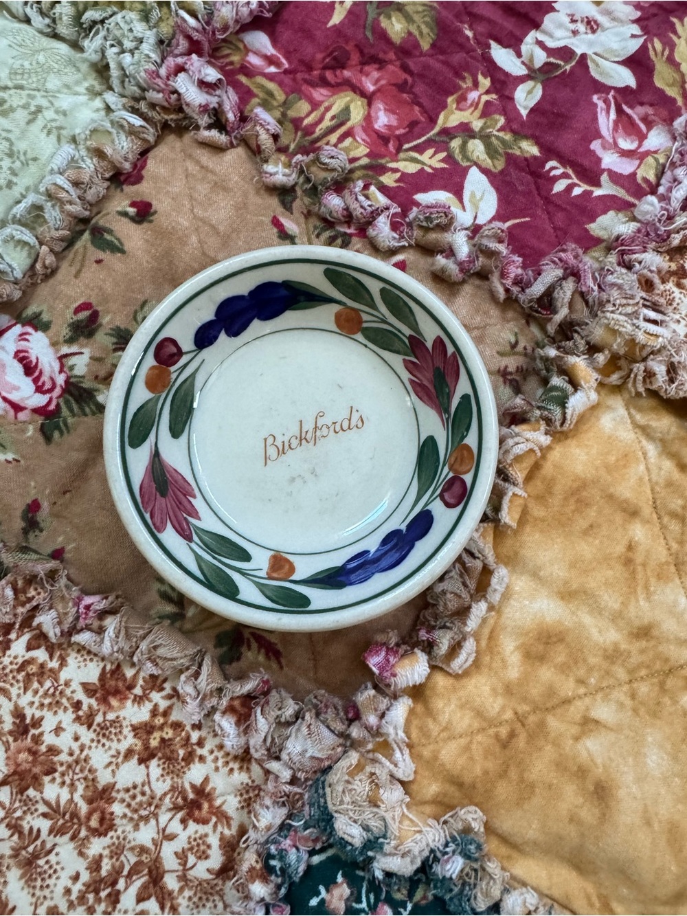 Floral Ceramic Saucer - Multicolor